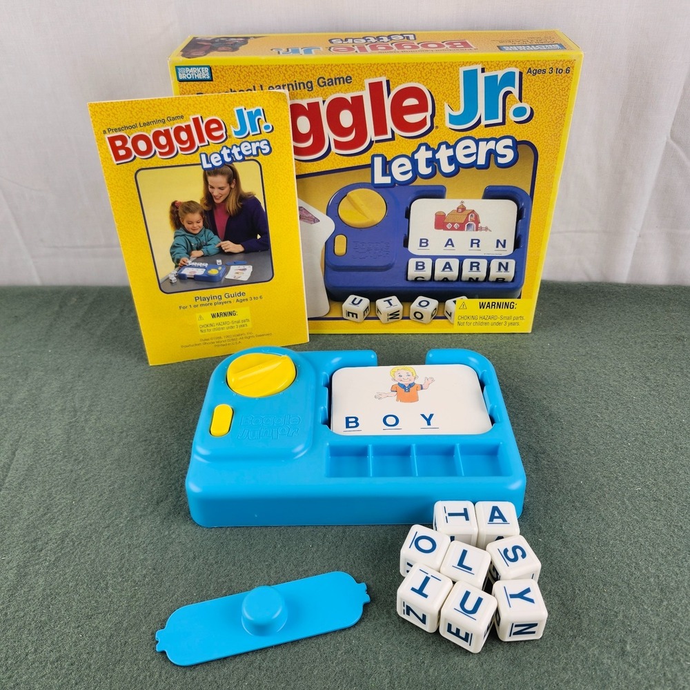Boggle Jr. Letters Preschool Spelling Game Vintage 1992 Complete Parker Bros - Picture 1 of 7